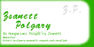 zsanett polgary business card